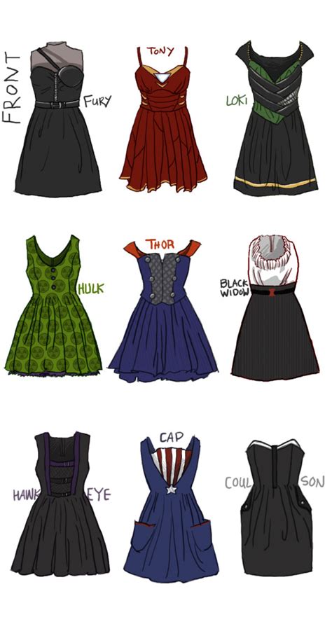 Robinade’s Geektastic Avengers Dress Concept Designs Ybmw