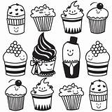 Cupcake Drawing Cute Line Cupcakes Simple Muffin Clipart Drawings Cartoon Getdrawings Cliparts Paintingvalley Template Collection sketch template