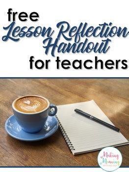 lesson reflection  teachers  making meaning  melissa tpt
