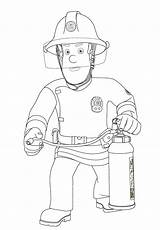 Fireman Feuerwehrmann Colorare Ausmalbild Helicopter Coloriages Pompier Pompiere Applicable sketch template