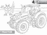 Holland Tractor Pages Coloring Combine Colouring Template sketch template