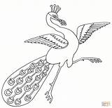 Coloring Peacock Dancing Pages Cute Clipart Drawing Birds Pigeon Printable Clip sketch template