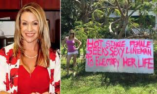 florida woman s hot and sexy sign to get power back daily mail online