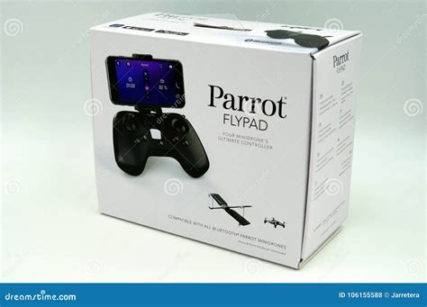parrot flypad remote controller retail box editorial stock photo image  parrot remote