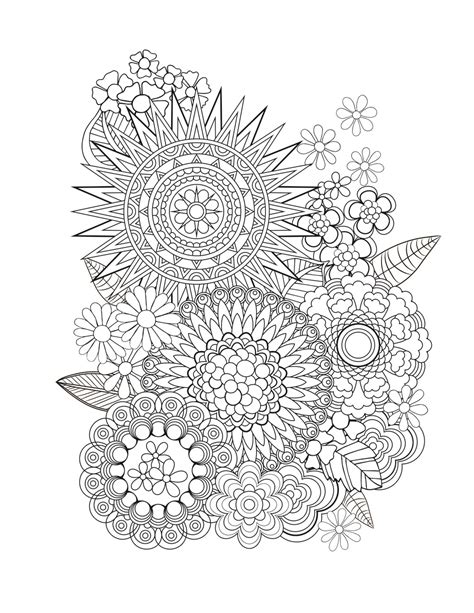 shape geometric designs circle patterns coloring pages printable
