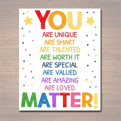 matter classroom printable poster   counselor office