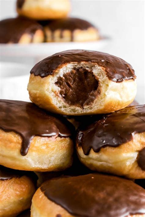 chocolate cream filled donuts