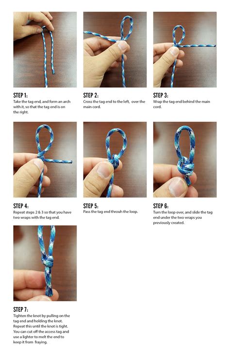 tying  sliding knot fish hook bracelets chasing fin apparel