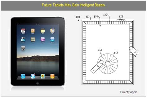 apple patents  touch sensitive ipad bezel