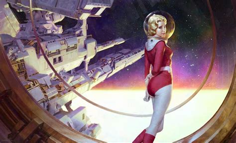 Science Fiction Astronaut Artwork Woman Space Wallpaper Space
