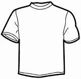 Shirt Template Blank Polo Cliparts Colouring sketch template