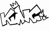 Graffiti Coloring King Pages Kids Printable sketch template