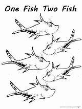 Seuss Fishes Printables Bettercoloring Educativeprintable Getdrawings sketch template