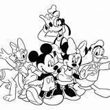 Coloring Disney Mickey Pages Mouse Friends Pdf Family Walt Adult Book Typing Kids Sheets Minnie Adventure Clipart Adults Printable Printables sketch template