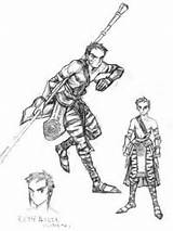 Kilik Calibur Soul Fightersgeneration sketch template