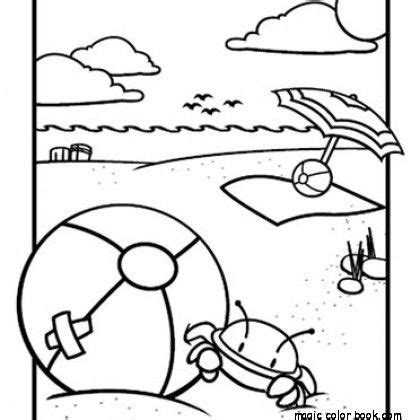 beach  coloring pages   kids summer coloring pages