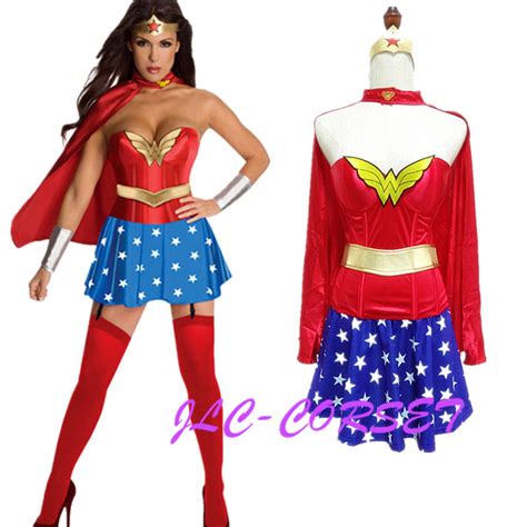 Sexy Womens Superhero Adult Costume Fancy Dress Outfit Halloween