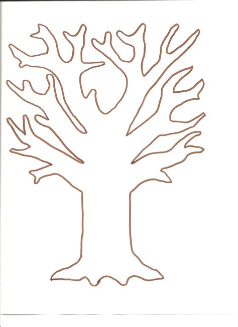 images  fall tree printable  preschool paper crafts tree