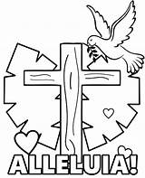 Alleluia Easter Card Coloring Printable Topcoloringpages sketch template