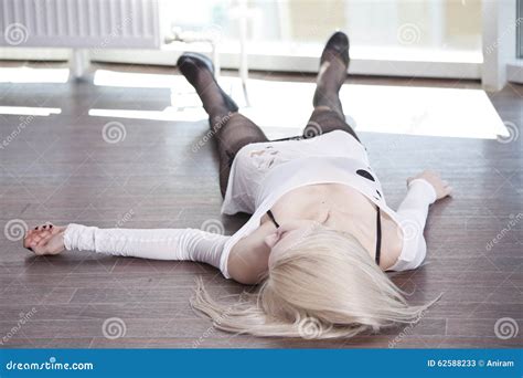 dead woman stock image image  drunk pants female