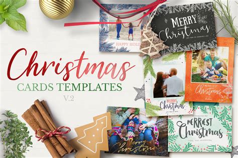 christmas cards template   card making design bundles