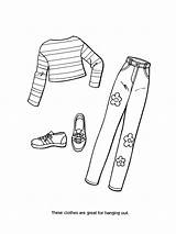 Coloring Pages Fashion Clothing Clothes Barbie Printable Preschoolers Clipart Spa Kids Color Print Sheets Getcolorings Popular Pa Collection Girls Library sketch template