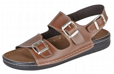 mens gezer leather  wide fit jesus sandals mules brown size  ebay