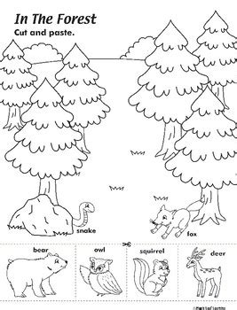 forest animals activity  maple leaf learning tpt