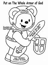 Coloring God Armor Pages Bear Kids Teddy Bible Awana Color Small Preschool Crafts Cubbie Elvis Craft Children Printable School Sunday sketch template