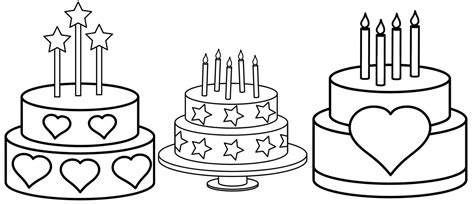 designs  birthday cake ideas coloring sheet