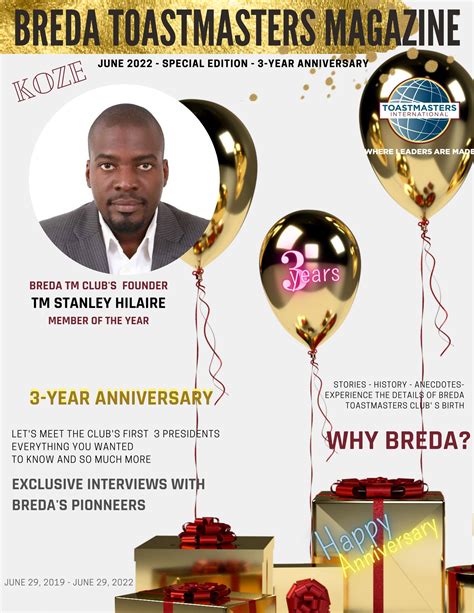special anniversary edition breda toastmasters club magazine  bredatm issuu