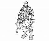 Borderlands Commando Axton Coloring Pages sketch template