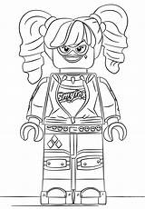 Harley Coloring Quinn Lego Pages Color Printable sketch template
