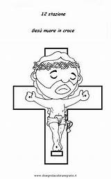 Crucis Gesu Colorare Religione Disegnidacoloraregratis sketch template