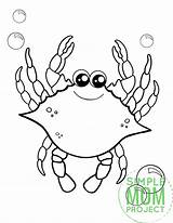 Coloring Crab sketch template