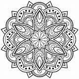 Mandala Coloring Pages Flower Printable Mystical Adults Meditation Color Lotus Pdf Advanced Unique Sheets Print Animal Getcolorings Designs Assignment Kids sketch template