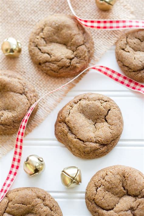 chewy gingerbread cookies wholefully