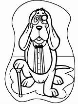 Coloring Pages Bloodhound Dogs Berenstain Bear Designlooter Popular sketch template