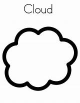 Coloring Clouds Cloud Pages Types Sheet Color Template Printable Netart Clip Clipart Kids sketch template
