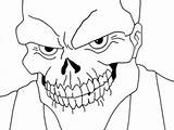 Skull Red Coloring Pages Getcolorings Awesome sketch template