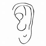 Clip Ear Ears Clipart Two sketch template