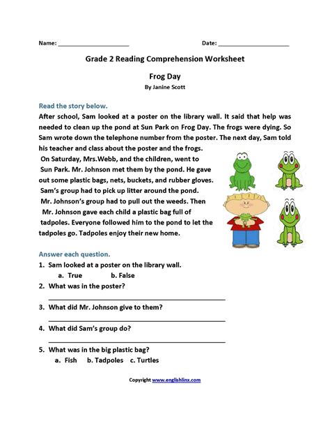 printable stories  questions reading comprehension worksheets