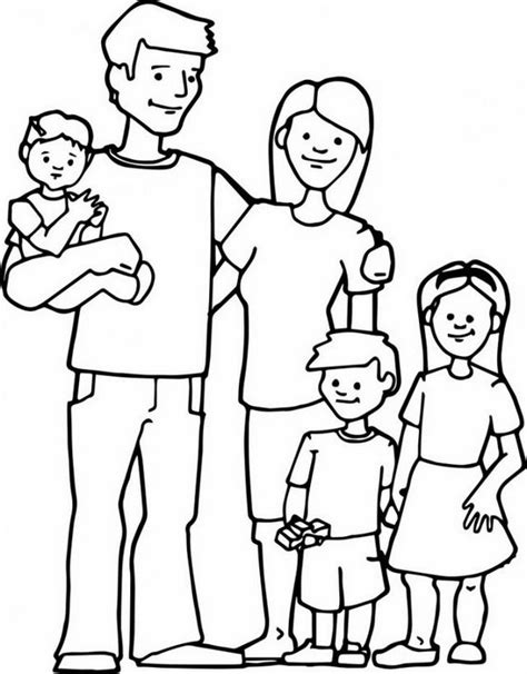 happy family member coloring pages coloring pages