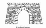 Tunnel Stone Clipart Clip Illustration Illustrations Drawings sketch template