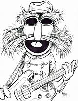 Floyd Muppets Bassist Teeth Kleurplaten sketch template