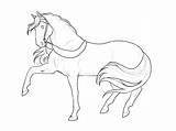 Breyer Horse Lineart Coloringhome sketch template