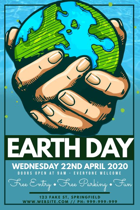 poster earth day coretan