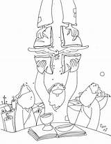 Fano Pascua Religion Catechismo Reconocemos Biblia Catolico Oratorio Colora sketch template