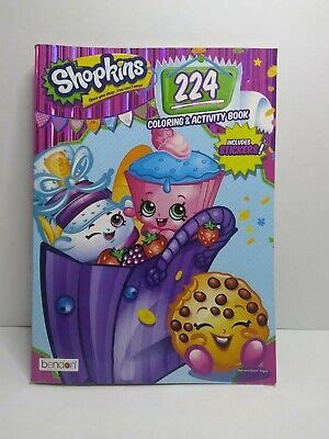 lot   shopkins  coloring  activity book includes stickers
