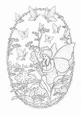 Coloring Fairy Kids Pages Butterflies Adults Color Print Simple Hd5 Children sketch template